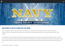 Tablet Screenshot of navyyouthhockey.org